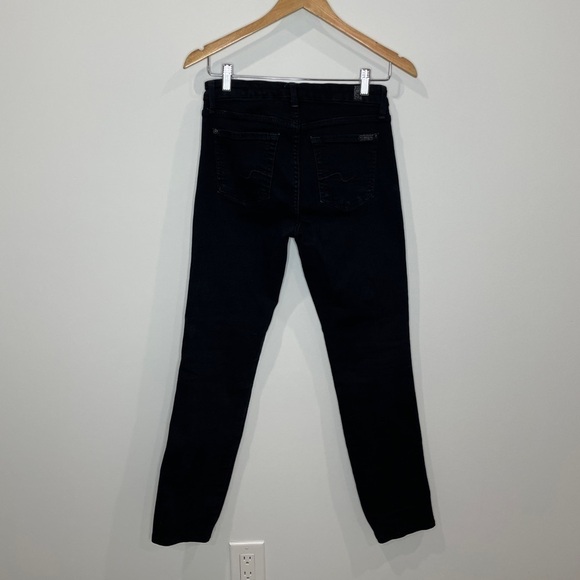 7 For All Mankind Black Karch Bootcut Jeans - Picture 4 of 7